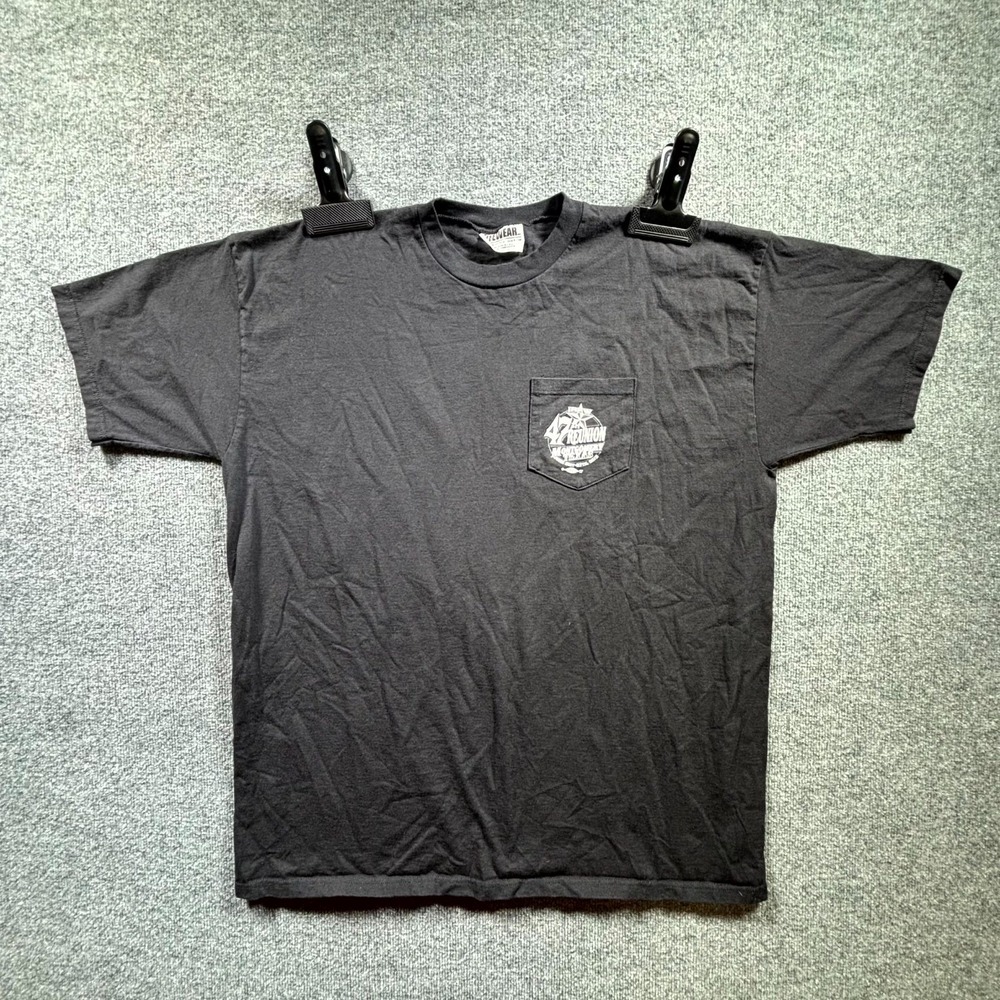 Vintage Lifewear IBEW T-Shirt Men's 2XL Black 47th Reunion Montgomery Texas 2015